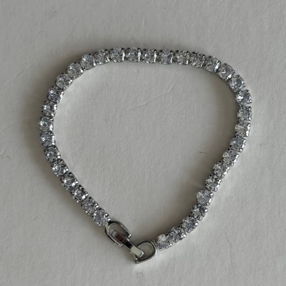 10mm round cz crystal bracelet
